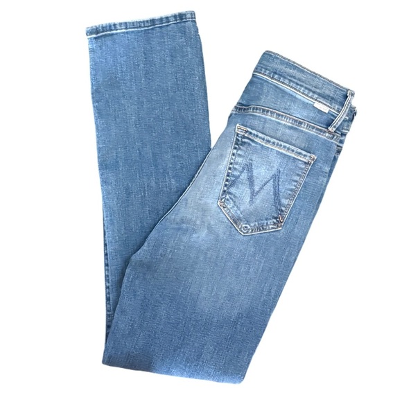 MOTHER The Swooner Rascal Hover Straight Leg Denim Jeans in Healing Jar Size 28 - Picture 8 of 14